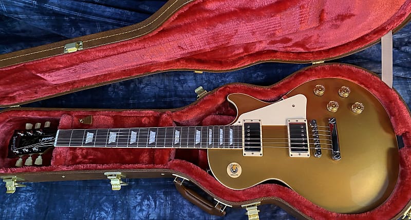 NEW ! 2024 Gibson Les Paul 50's Standard Bizarre Guitar 50th Anniversary Limited Edition All Gold Top, Back & Neck - Upgraded 57 Classic Pick-Ups - Speed Knobs - Titanium Saddles - Authorized Dealer - G03826 - 9.25 lbs