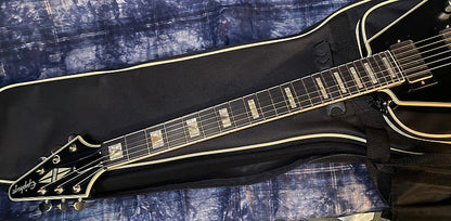 NEW! 2024 Epiphone Flying V Prophecy Electric Guitar - Aged Jet Black Metallic - Authorized Dealer - 6.6lbs G03911