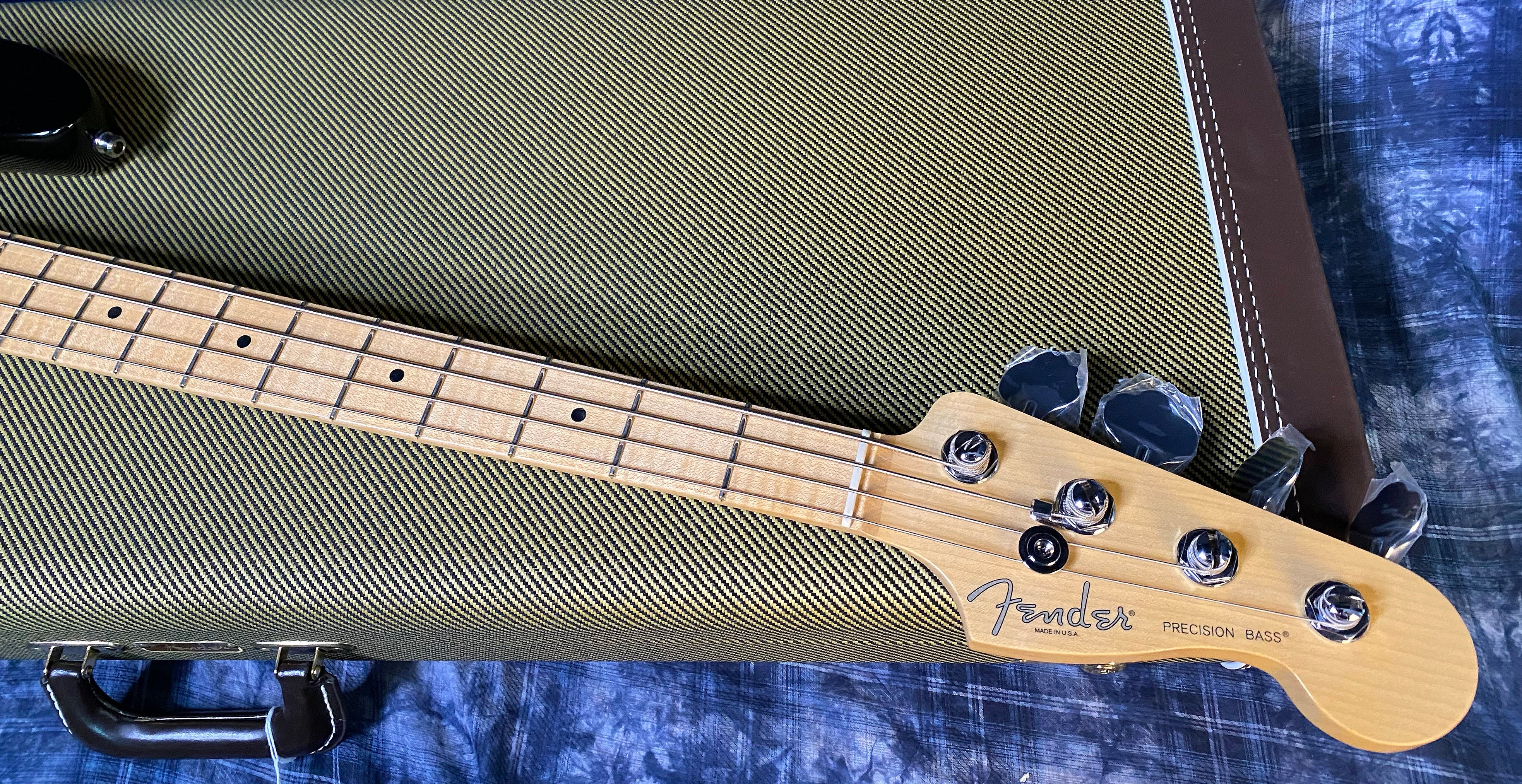 MINTY! 2012 Fender American Select Precision Bass - Flamed Maple Top - From our Vintage Vault - 8.4lbs - Serial #US12182168