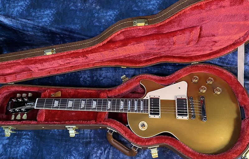 NEW ! 2024 Gibson Les Paul 50's Standard Bizarre Guitar 50th Anniversary Limited Edition All Gold Top, Back & Neck - Upgraded 57 Classic Pick-Ups - Speed Knobs - Titanium Saddles - Authorized Dealer - G03811 - 9.4 lbs