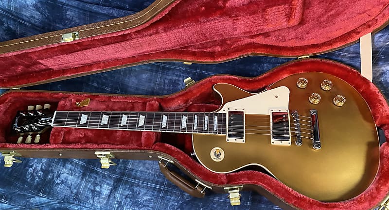 NEW ! 2024 Gibson Les Paul 50's Standard Bizarre Guitar 50th Anniversary Limited Edition All Gold Top, Back & Neck - Upgraded 57 Classic Pick-Ups - Speed Knobs - Titanium Saddles - Authorized Dealer - G03771 - 10.1 lbs