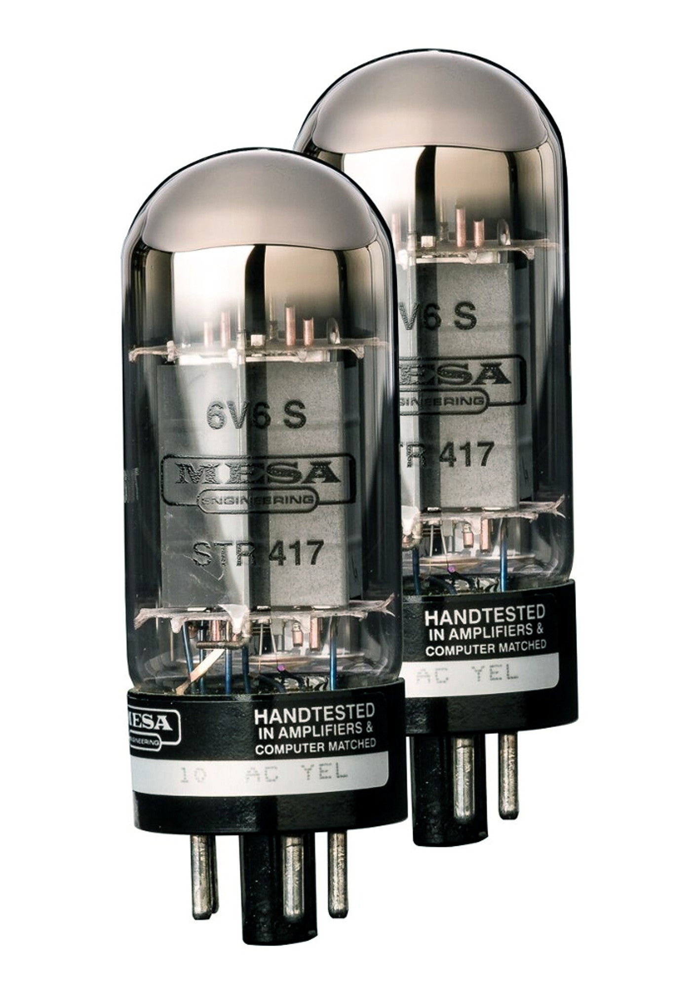 Mesa Boogie 6V6S GTA STR 417 Power Tubes (Matched Pair) - Clear Glass