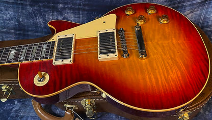 NEW ! 2024 Gibson Custom Shop 1959 Les Paul Factory Burst - Authorized Dealer - Hand Picked Monster Flame / Quilt Top ! WOW - VOS - 8.7 lbs - G03719