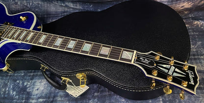 NEW ! 2024 Gibson Special Order Custom Shop Les Paul Custom Dealer Select - Dark Blue Sparkle - Authorized Dealer - Only 9.75 lbs - G03857