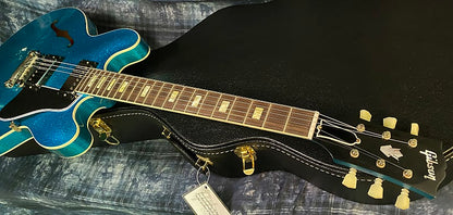 NEW! 2024 Gibson Custom Shop 1964 ES-335 VOS Reissue - Blue Sparkle - Authorized Dealer - 8.2 lbs - G03888