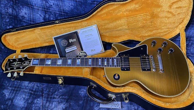 NEW! 2024 Gibson Les Paul Custom 57 Murphy Lab Ultra Light Aged Custom Shop - Bizarre Guitar 50th Anniversary Model - 9.5 lbs - All Double Gold - Authorized Dealer - G04169