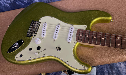 NEW ! 2024 Fender Custom Shop Dick Dale Stratocaster - NOS - Chartreuse Sparkle - 7.7 lbs Authorized Dealer! SAVE BIG! - G03056