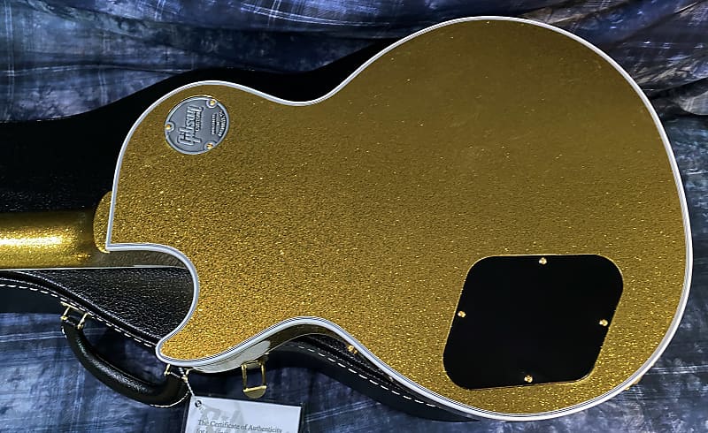 NEW ! 2024 Gibson Special Order Custom Shop Les Paul Custom Dealer Select - Gold Sparkle - Authorized Dealer - 10.3 lbs - G03856