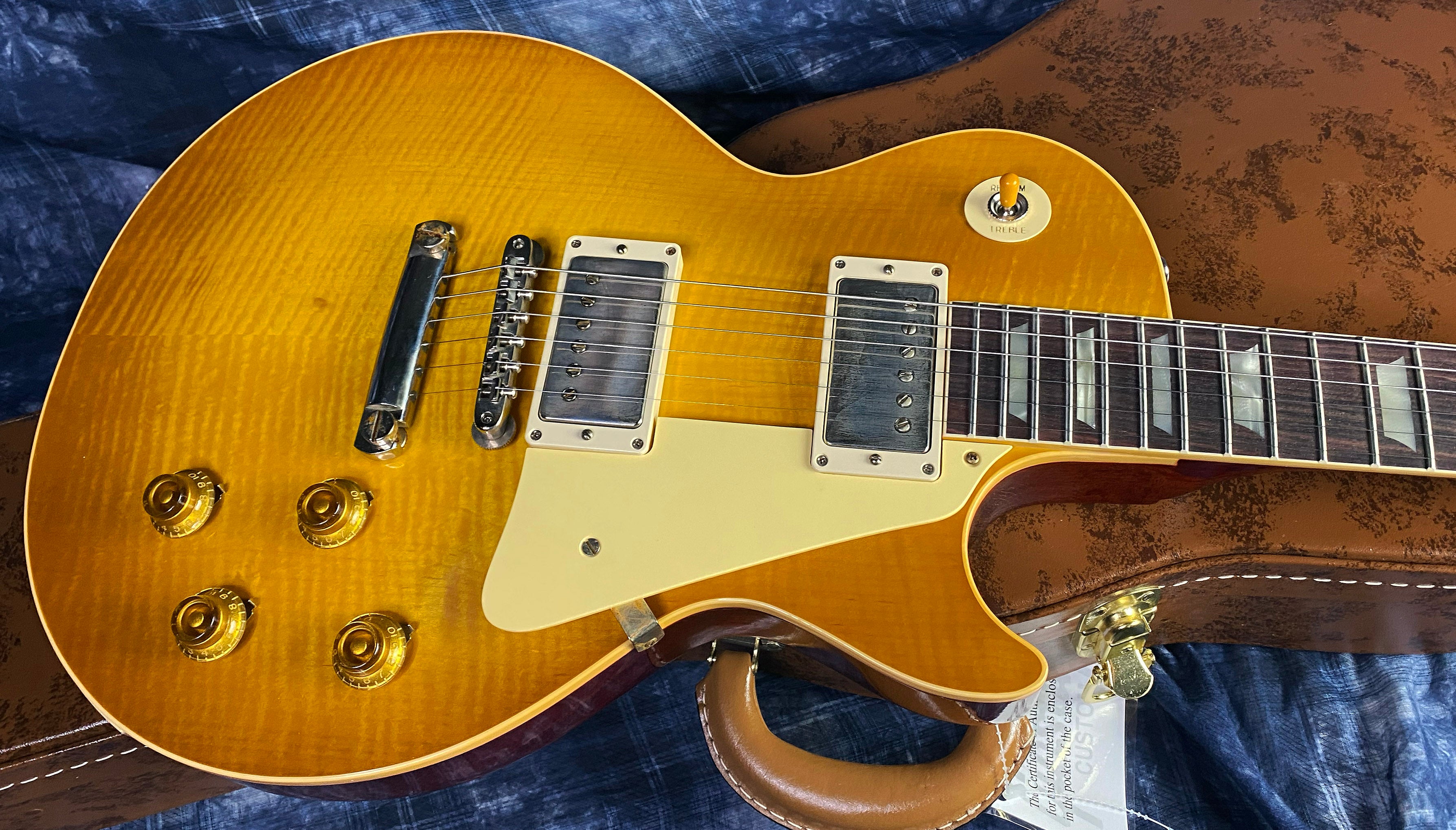 NEW! 2024 Gibson Custom Shop 1959 Les Paul - Dirty Lemon - Authorized Dealer - Hand Picked Killer Flame Top VOS - Only 8.5 lbs! - G03087