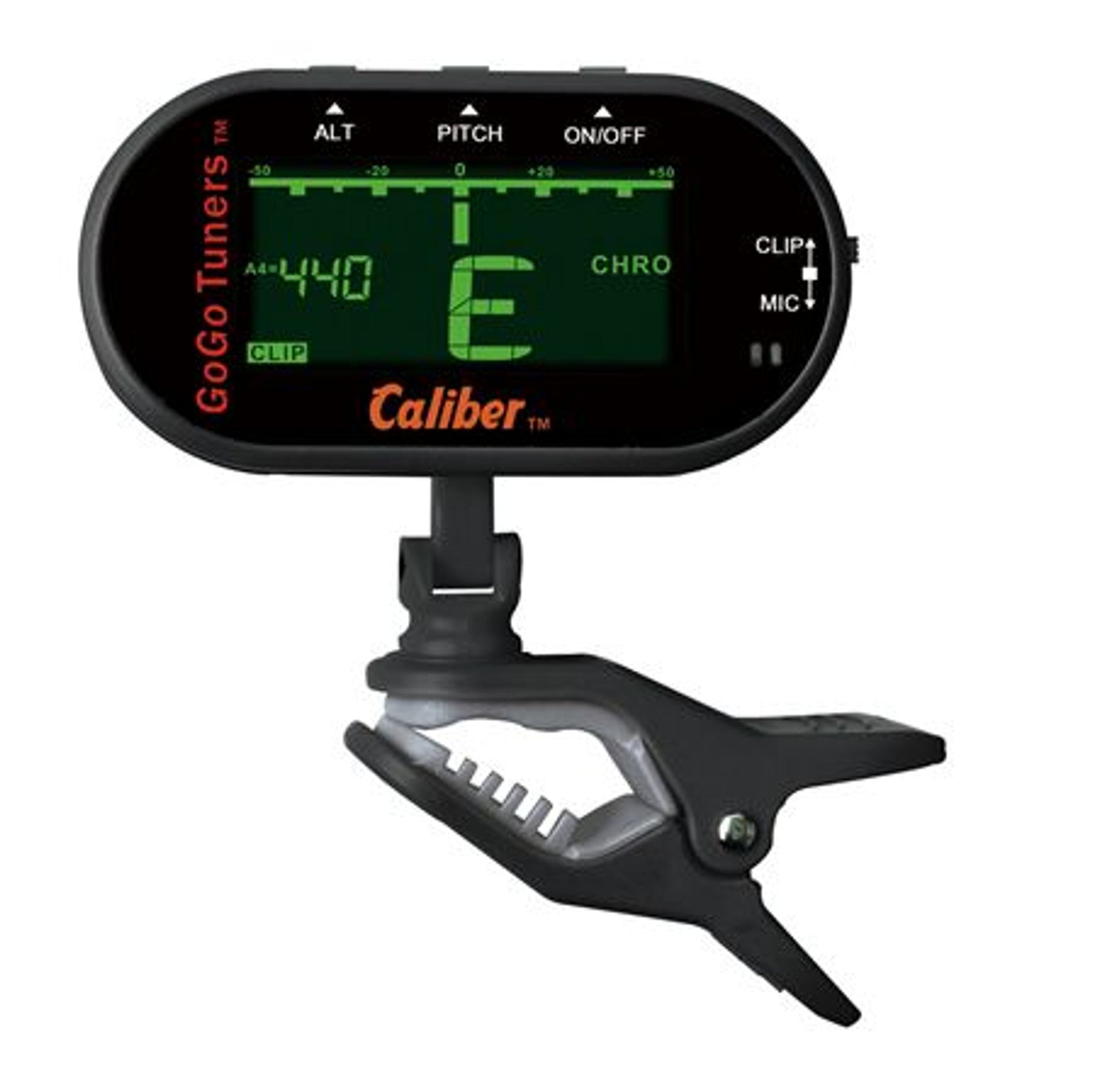 GoGo Caliber Multi Instrument Clip-On Tuner - Black