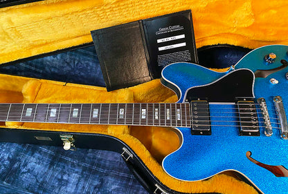 NEW! 2024 Gibson Custom Shop 1964 ES-335 VOS Reissue - Blue Sparkle - Authorized Dealer - 7.9 lbs - G03891