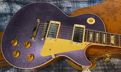 NEW! 2024 Gibson Custom Shop Dealer Select Murphy Lab '57 Les Paul - Purple Sparkle Ultra Light Aged - Authorized Dealer - 8.5 lbs - G04215